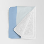 Retro Fantasy Swirl Abstract in Powder Blue Throw Blanket Gallery Image 3