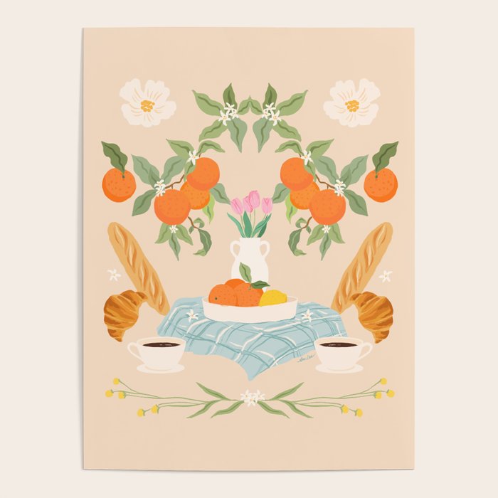 Breakfast and Flowers  Poster Gallery Image 1