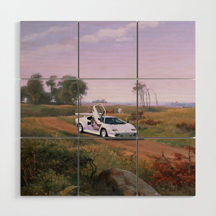 SUPERCAR LANDSCAPE Wood Wall Art Gallery Image 1