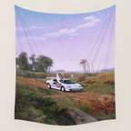 SUPERCAR LANDSCAPE Wall Tapestry Gallery Image 4