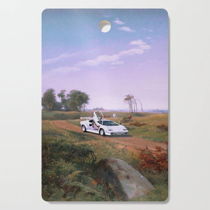SUPERCAR LANDSCAPE Cutting Board Gallery Image 1