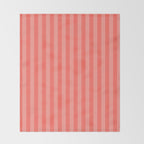 Coral Pink Thin Vertical Stripes Throw Blanket Gallery Image 2
