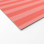 Coral Pink Thin Vertical Stripes Welcome Mat Gallery Image 2