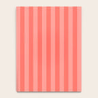 Coral Pink Thin Vertical Stripes Notebook Gallery Image 4