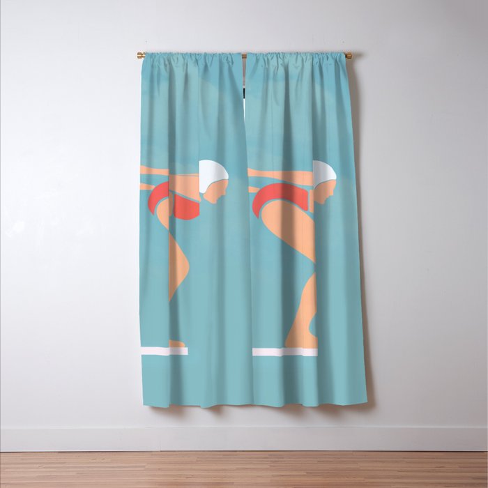 Pool Diver Window Curtain Gallery Image 3