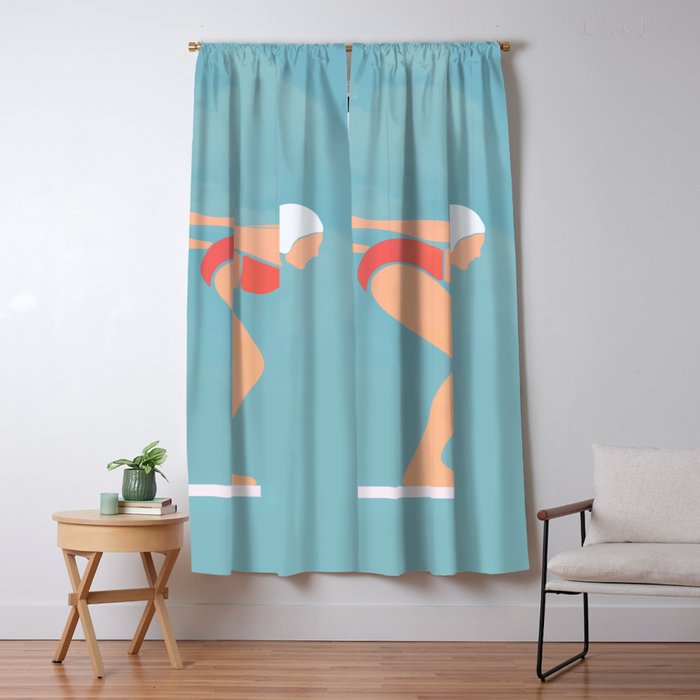 Pool Diver Window Curtain Gallery Image 1