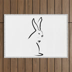 Zen Snow Bunny Outdoor Rug Gallery Image 1
