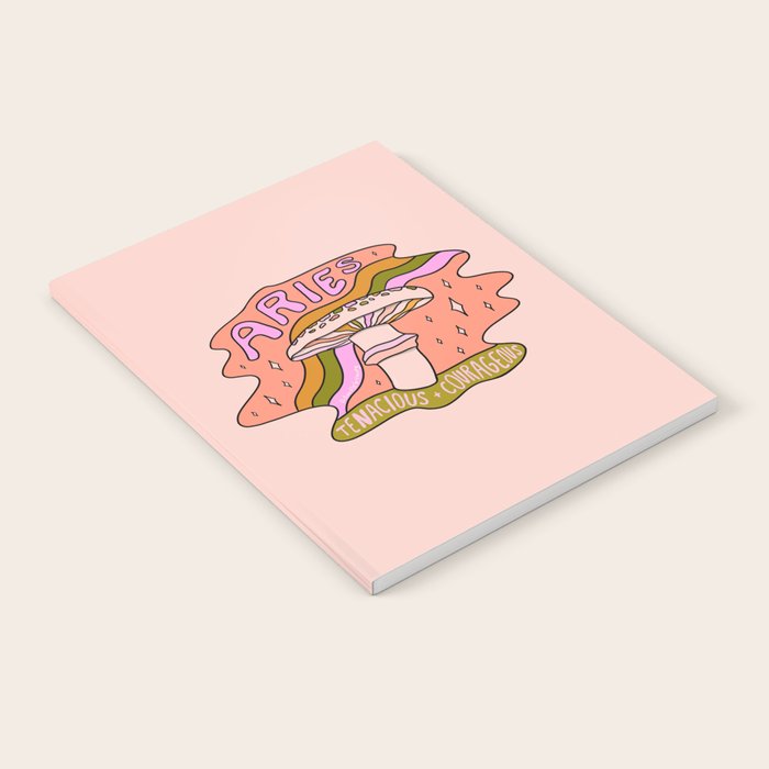 Aries Mushroom Notebook Gallery Image 2