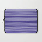 Natural Stripes Modern Minimalist Pattern in Purple on Purple Laptop Sleeve Gallery Image 1