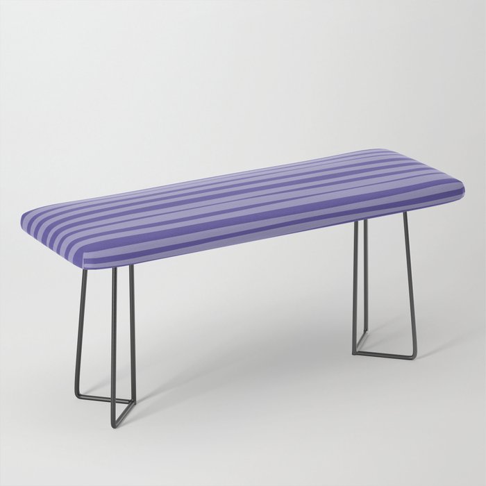 Natural Stripes Modern Minimalist Pattern in Purple on Purple Bench Gallery Image 1