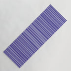 Natural Stripes Modern Minimalist Pattern in Purple on Purple Yoga Mat Gallery Image 1