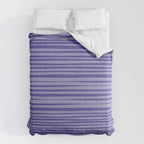 Natural Stripes Modern Minimalist Pattern in Purple on Purple Comforter Gallery Image 6