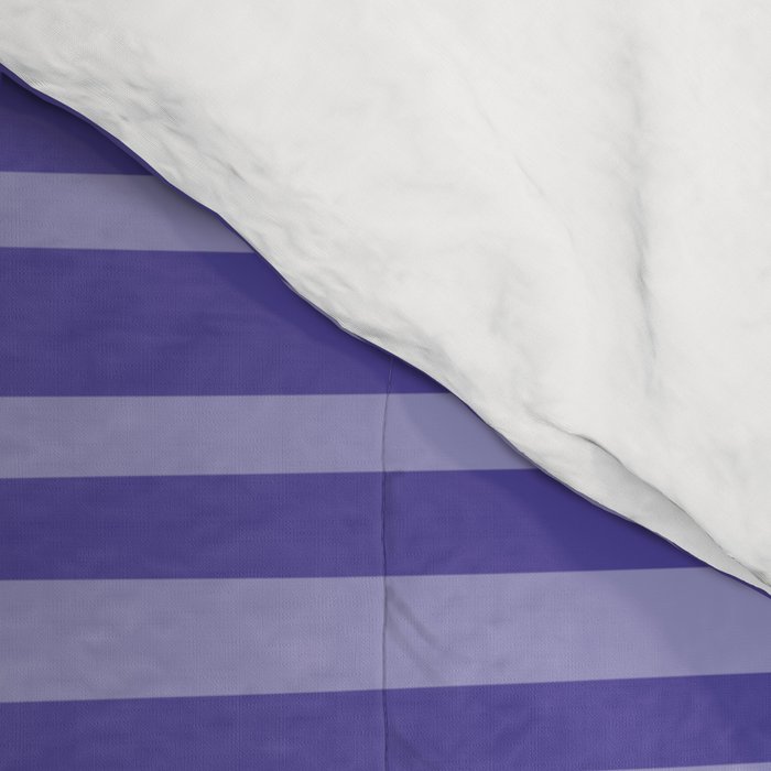 Natural Stripes Modern Minimalist Pattern in Purple on Purple Comforter Gallery Image 4