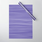Natural Stripes Modern Minimalist Pattern in Purple on Purple Wrapping Paper Gallery Image 1