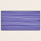 Natural Stripes Modern Minimalist Pattern in Purple on Purple Desk Mat Gallery Image 3
