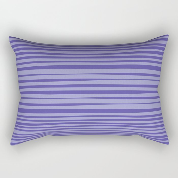Natural Stripes Modern Minimalist Pattern in Purple on Purple Rectangular Pillow Gallery Image 1