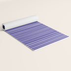 Natural Stripes Modern Minimalist Pattern in Purple on Purple Yoga Mat Gallery Image 2