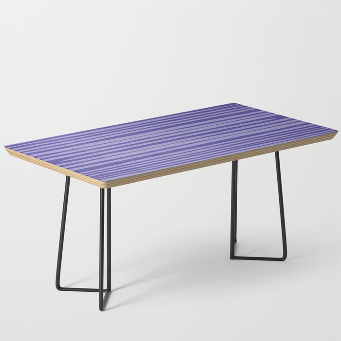 Natural Stripes Modern Minimalist Pattern in Purple on Purple Coffee Table Gallery Image 1