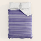 Natural Stripes Modern Minimalist Pattern in Purple on Purple Duvet Cover Gallery Image 6