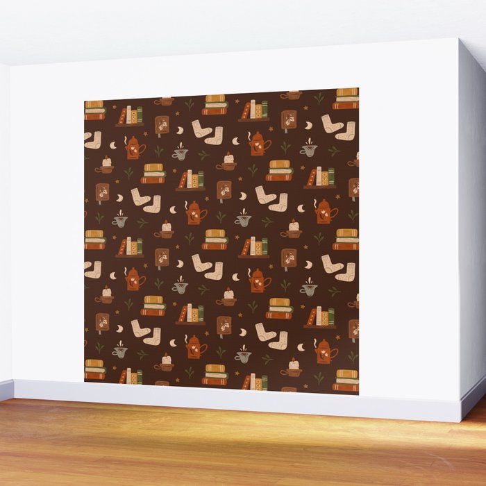 Cozy Night Reading Wall Mural Gallery Image 2
