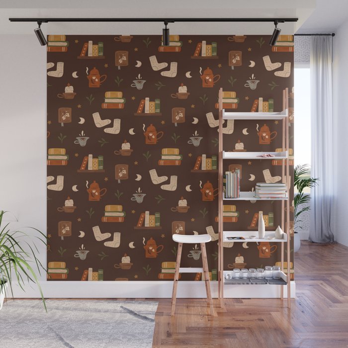 Cozy Night Reading Wall Mural Gallery Image 1
