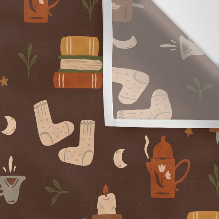 Cozy Night Reading Wall Tapestry Gallery Image 3