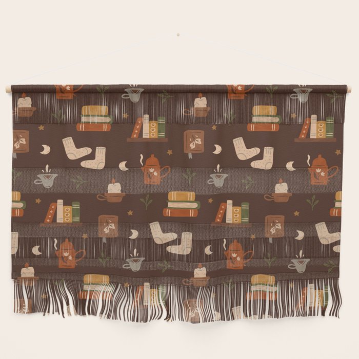Cozy Night Reading Wall Hanging