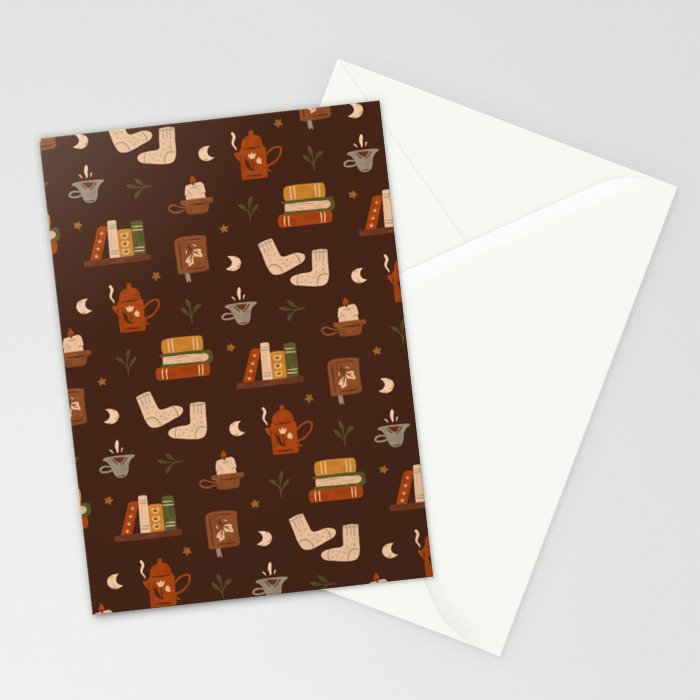 Cozy Night Reading Stationery Card Gallery Image 2