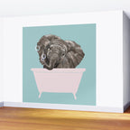 Baby Elephant in Bathtub Wall Mural Gallery Image 2