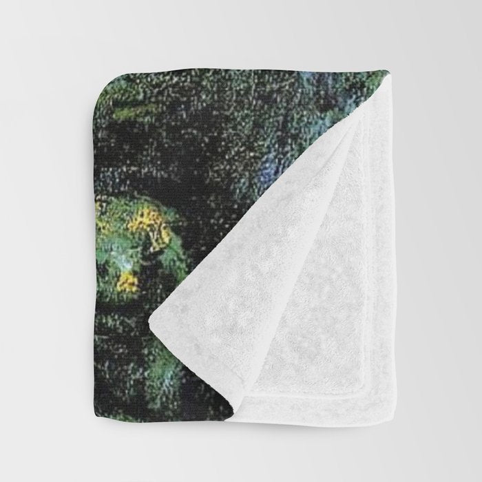 Weeping Willow by Claude Monet Throw Blanket Gallery Image 3