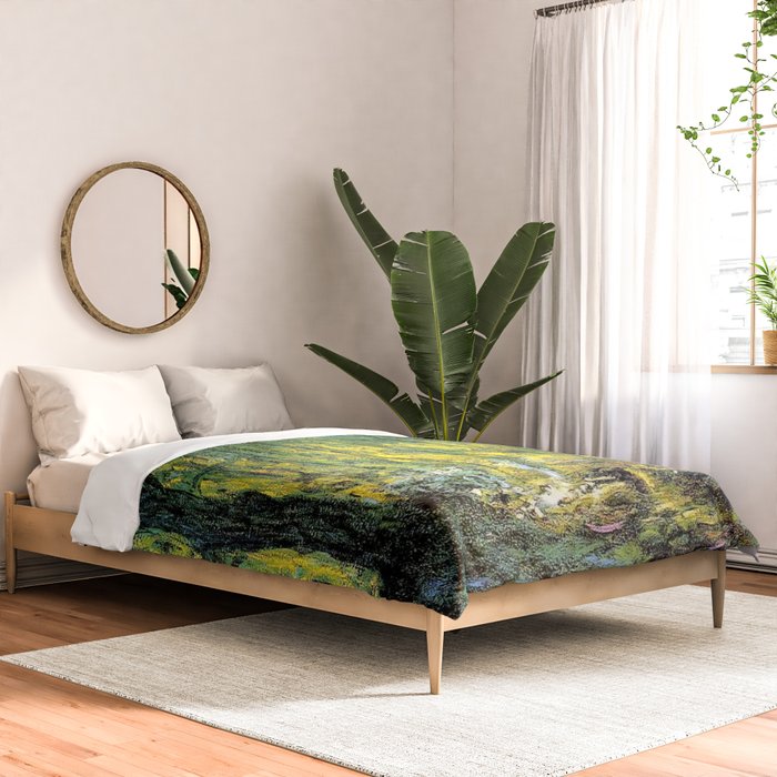 Weeping Willow by Claude Monet Comforter Gallery Image 2