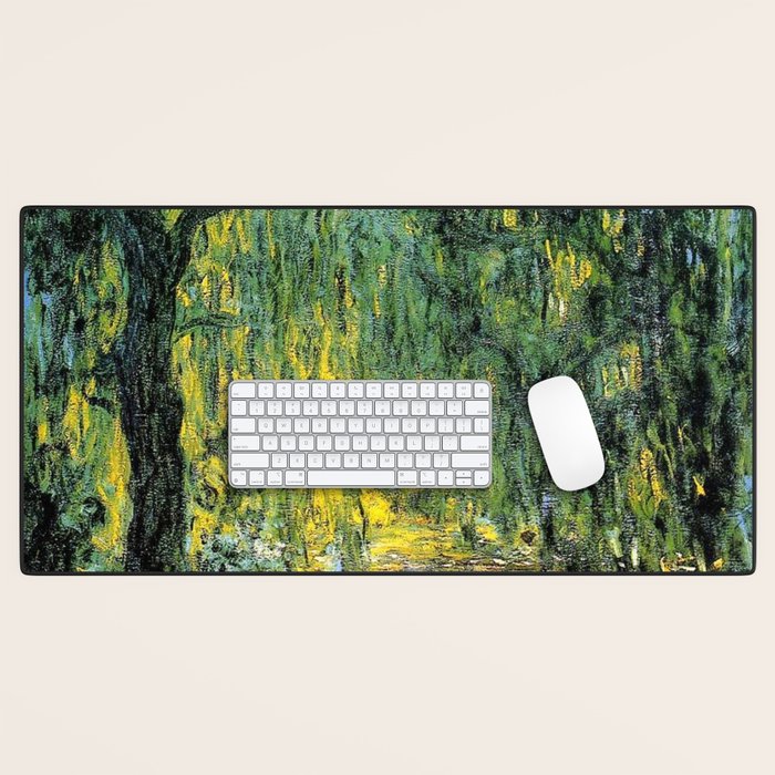 Weeping Willow by Claude Monet Desk Mat Gallery Image 1