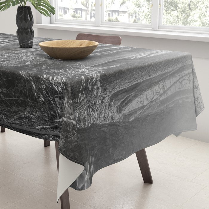 Adventure Nature Path Black and White Tablecloth Gallery Image 3