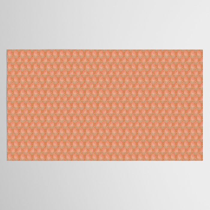 Little Rainbows - terracotta and caramel  Tablecloth Gallery Image 2
