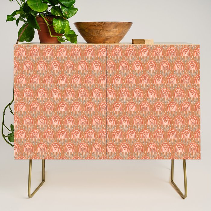 Little Rainbows - terracotta and caramel  Credenza Gallery Image 1