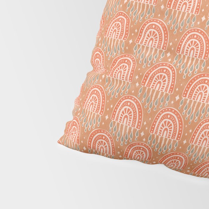 Little Rainbows - terracotta and caramel  Pillow Sham Gallery Image 4
