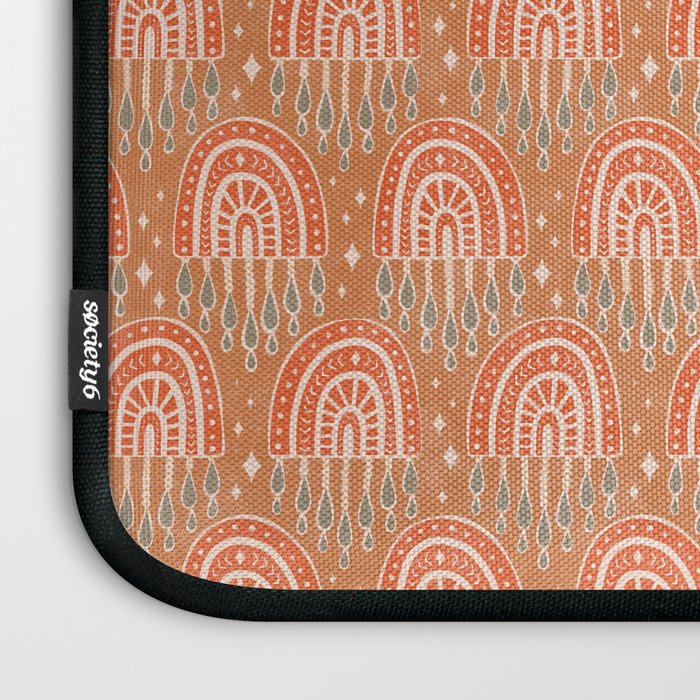 Little Rainbows - terracotta and caramel  Laptop Sleeve Gallery Image 3