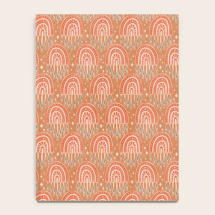 Little Rainbows - terracotta and caramel  Notebook Gallery Image 4