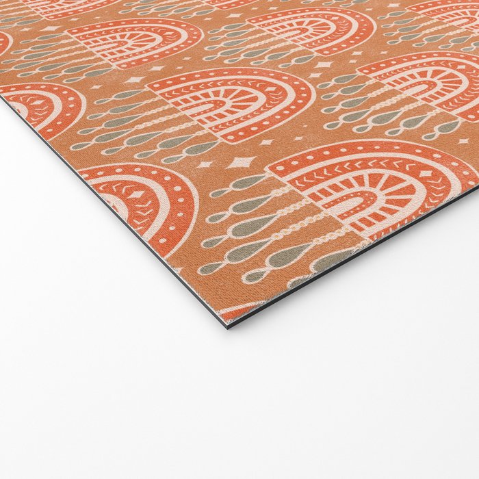Little Rainbows - terracotta and caramel  Welcome Mat Gallery Image 2