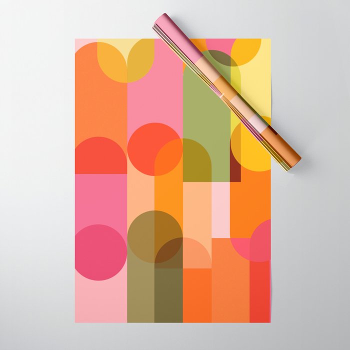 Ping Pong - brights Wrapping Paper Gallery Image 1