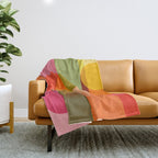 Ping Pong - brights Throw Blanket Gallery Image 1