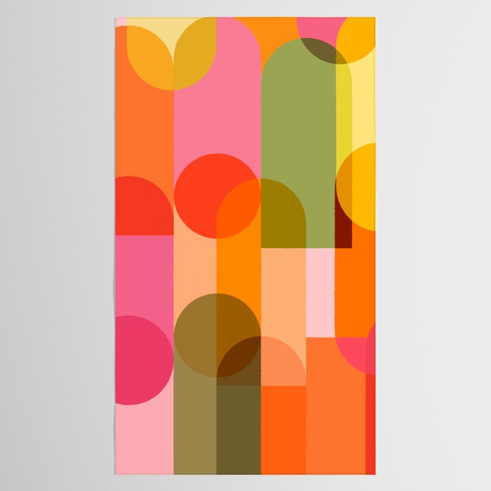 Ping Pong - brights Tablecloth Gallery Image 2