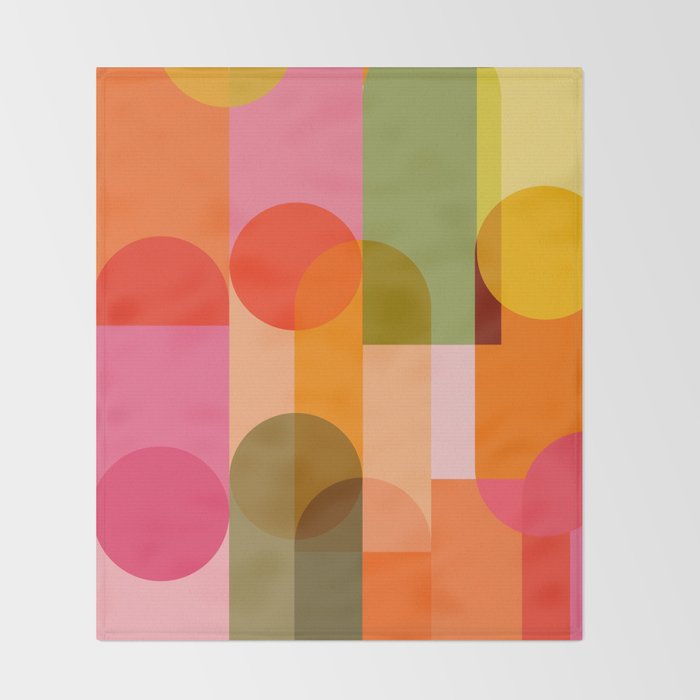 Ping Pong - brights Throw Blanket Gallery Image 2
