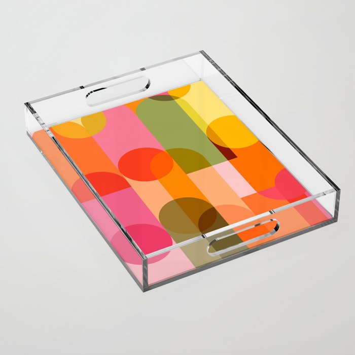 Ping Pong - brights Acrylic Tray Gallery Image 1