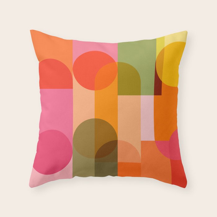 Ping Pong - brights Throw Pillow Gallery Image 6