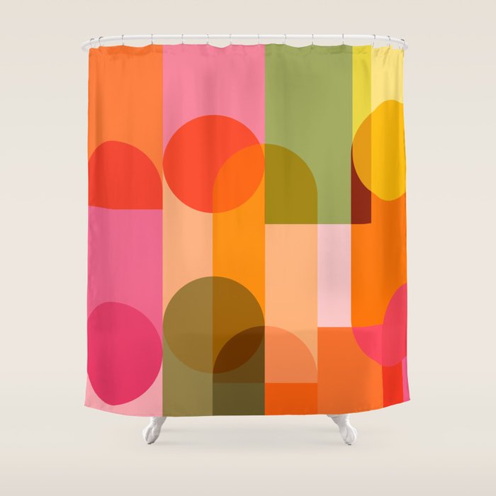 Ping Pong - brights Shower Curtain Gallery Image 1