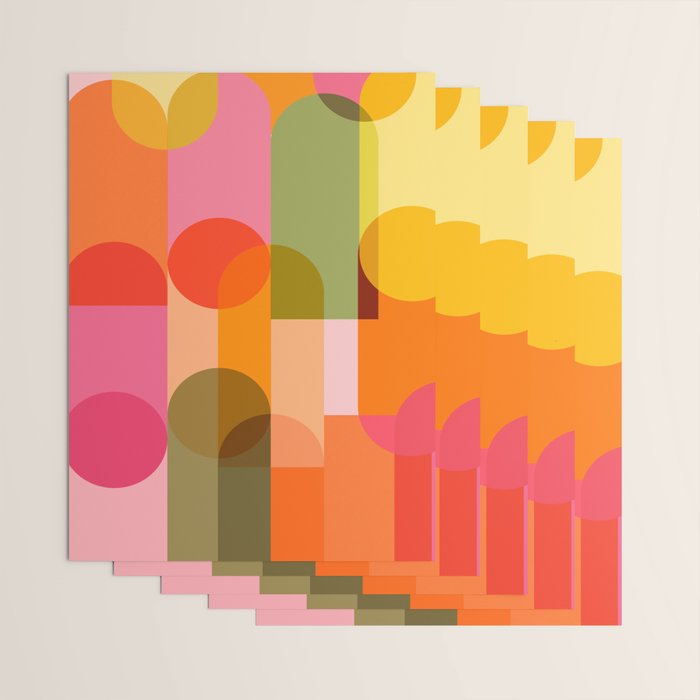 Ping Pong - brights Wrapping Paper Gallery Image 3