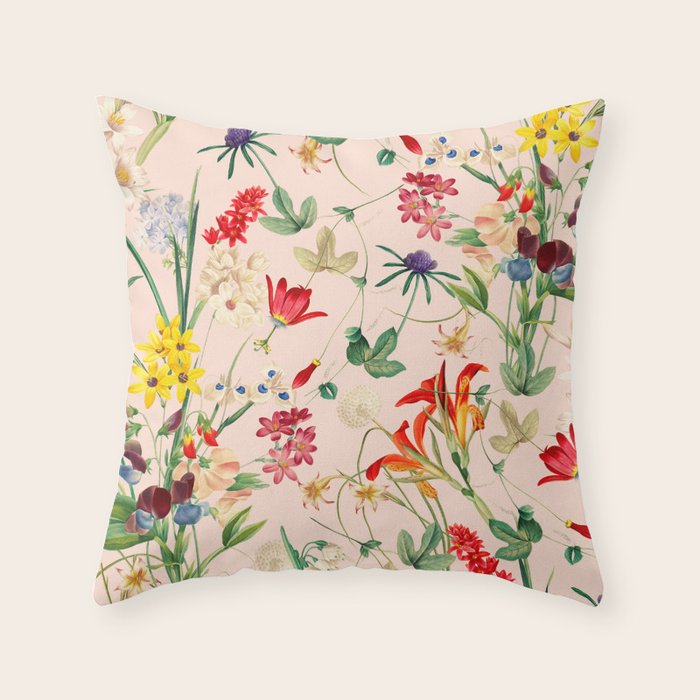 Garden of Eden VII Throw Pillow Gallery Image 1