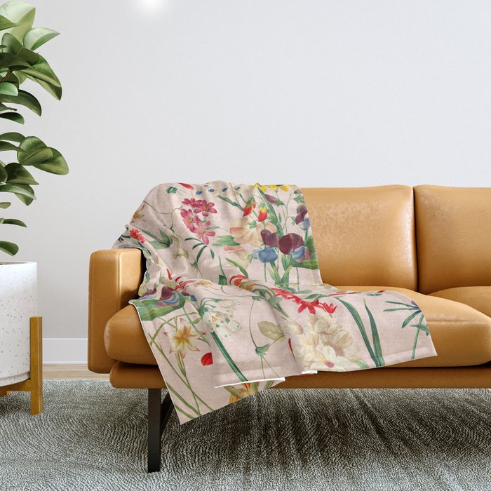 Garden of Eden VII Throw Blanket Gallery Image 1