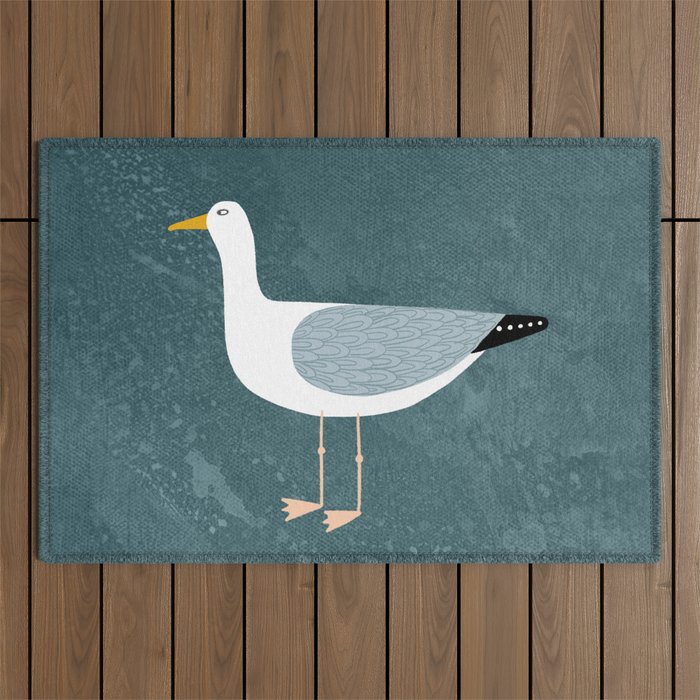 Seagull Standing Outdoor Rug Gallery Image 1